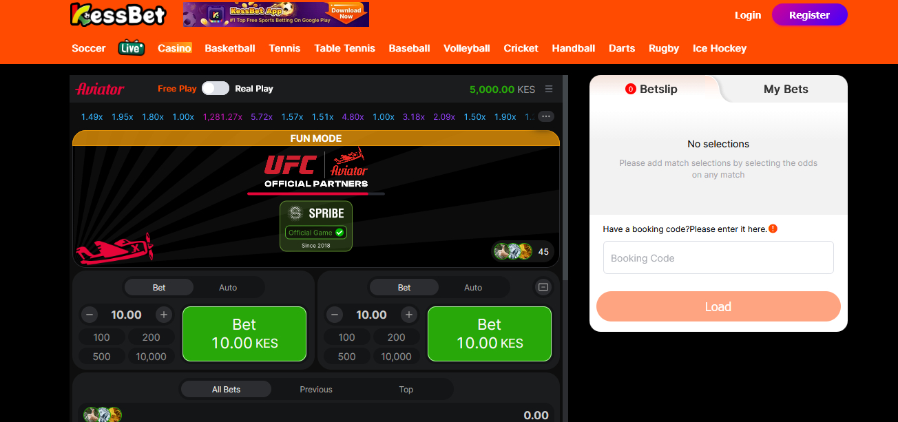 Aviator Game at KessBet Casino