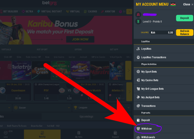 Withdraw Your Betgr8 Aviator Winnings