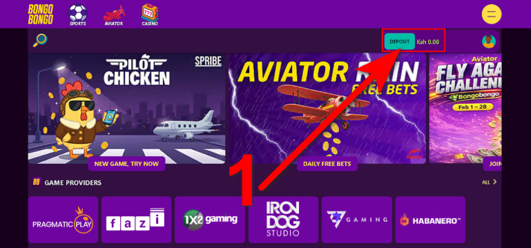 Bongobongo Aviator Deposit