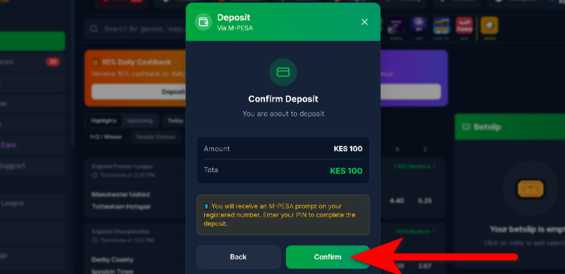 Fin1 Deposit at Sofabets