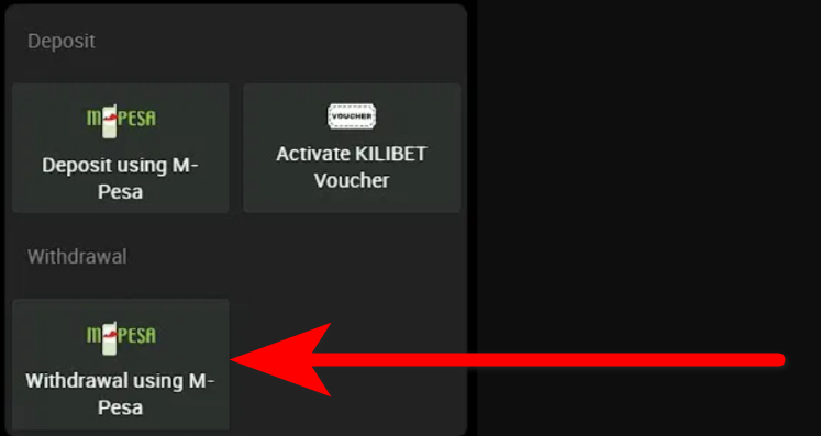 Withdraw at KiliBet Aviator
